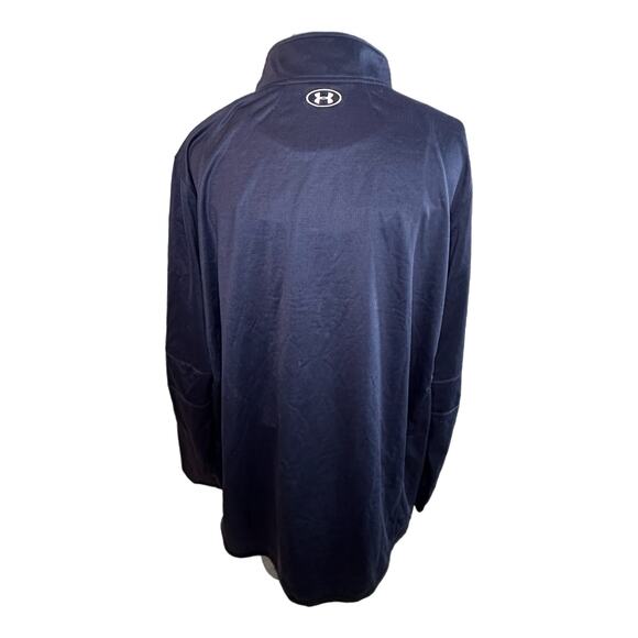 Under Armour Men’s Navy Blue Partial Zip Pullover, 4XL, Pre-owned - Picture 2 of 3